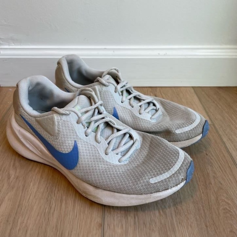 Nike Quest 4 Mens Running Shoes Grey Blue DA1105-004 Sneakers Size 10.5